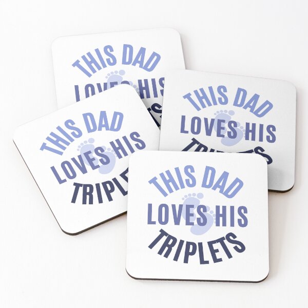 Item preview, This Dad Loves His Triplets designed and sold by karolaan.
