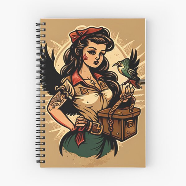 Item preview, Sailor Jerry Pirate Girl  With Treasure designed and sold by MerikDigital.