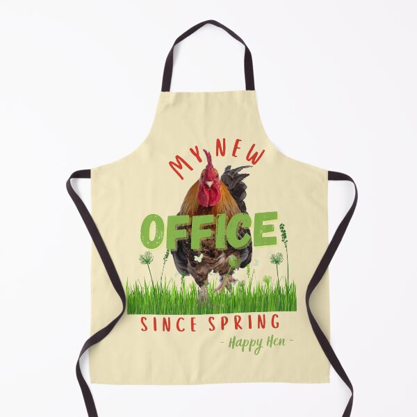 Item preview, happy hen on meadow - my office since spring designed and sold by PositiveIdeas.