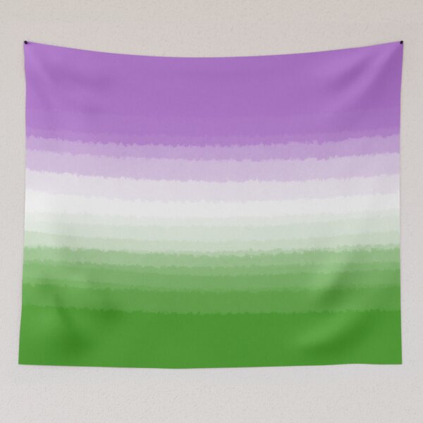 Item preview, Watercolor Genderqueer Pride Flag designed and sold by Sum-Thangs.