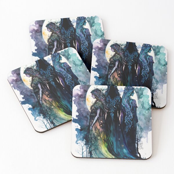 Item preview, Triple Moon Goddess, Witchy Dark Art designed and sold by MoonBohemian.