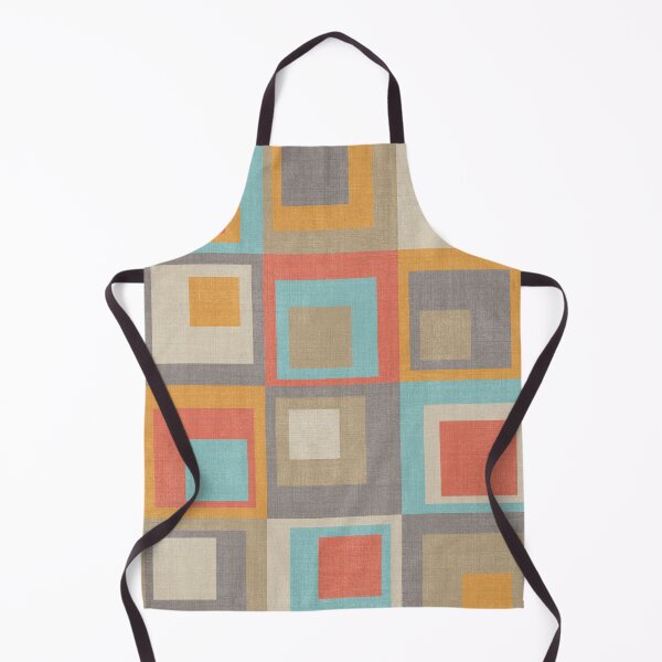 Item preview, Colored Squares Light Blue Orange Beige Grey designed and sold by FAROSSTUDIO.