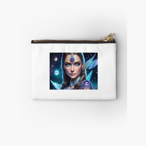 Item preview, Beautiful Fantasy Art: Crystal Moon Goddess, Gem Goddess, Celestial Goddess designed and sold by SerenityOracle.