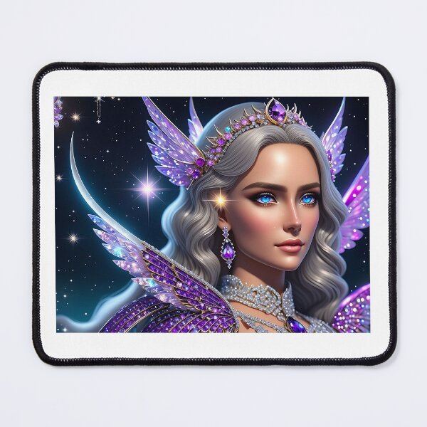 Item preview, Fantasy Art: Crystal Moon Goddess, Gem Goddess, Celestial Goddess designed and sold by SerenityOracle.