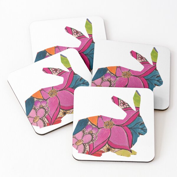 Item preview, Hand painted Easter bunny floral design  designed and sold by JewelsNova.