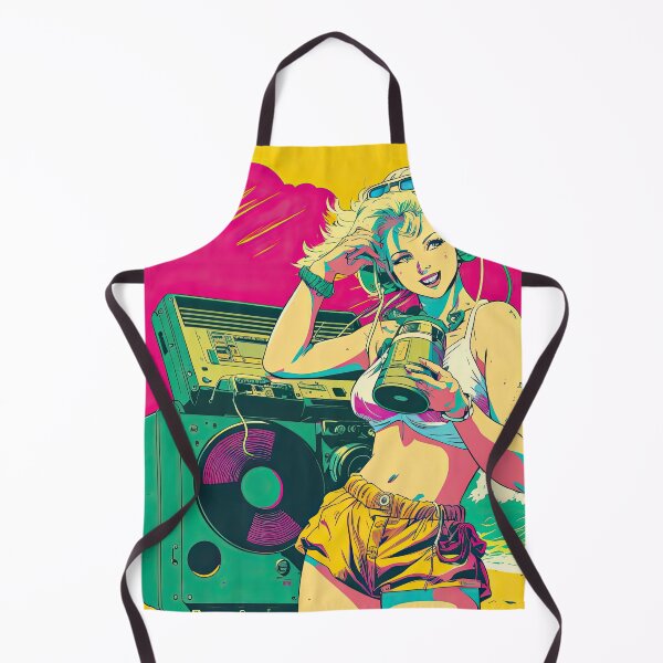 Item preview, Boom Box 1980s Beach Party Girl designed and sold by RETRO1985.
