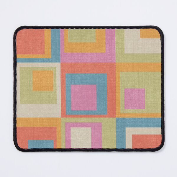 Item preview, Colored Squares Light Green Blue Orange Pink designed and sold by FAROSSTUDIO.