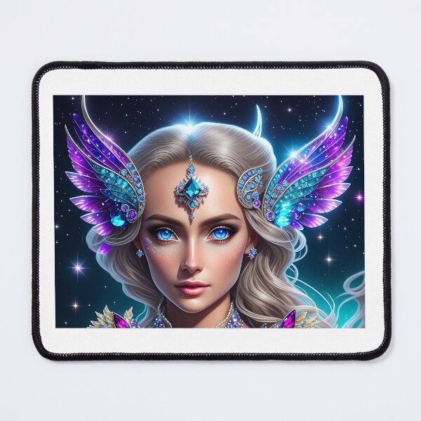 Item preview, Fantasy Art: Crystal Moon Goddess, Gem Goddess, Celestial Goddess designed and sold by SerenityOracle.