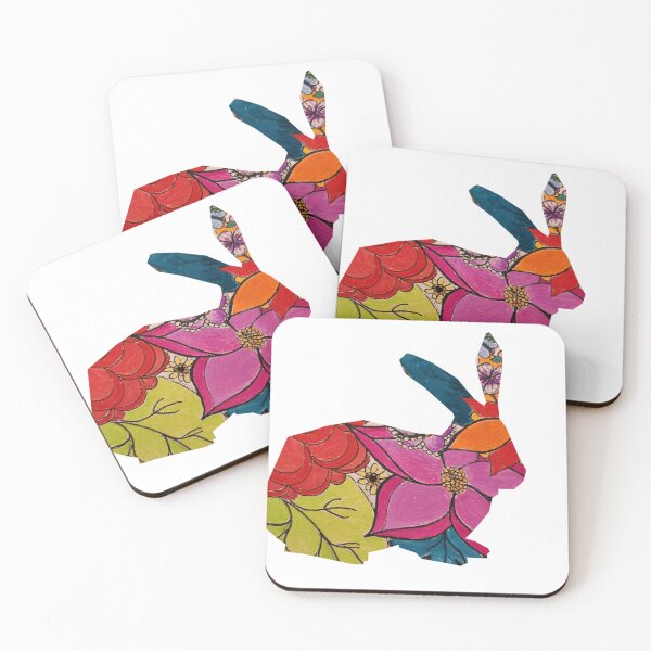 Item preview, Flower easter bunny hop hop hop designed and sold by JewelsNova.