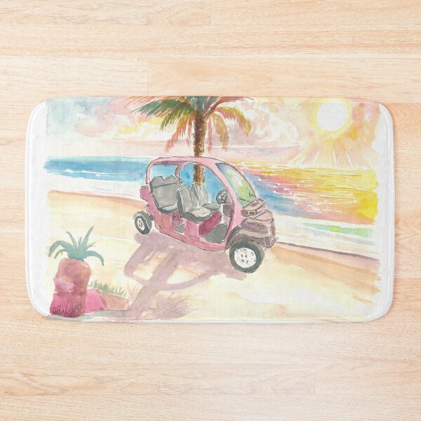 Item preview, Coastal Cruising with Beach Cart during Romantic Sunset designed and sold by artshop77.