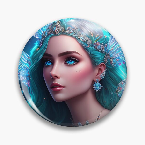 Item preview, Fantasy Art: Crystal Moon Goddess, Gem Goddess, Celestial Goddess designed and sold by SerenityOracle.