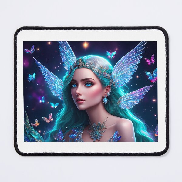 Item preview, Fantasy Art: Crystal Moon Goddess, Gem Goddess, Celestial Goddess designed and sold by SerenityOracle.