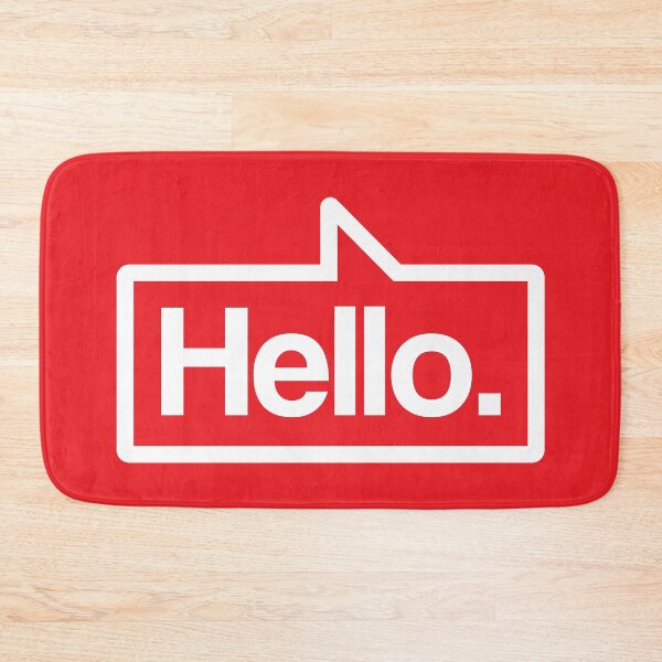 Item preview, Hello - Talking Shirt (White on Red) designed and sold by Justin Ellis.
