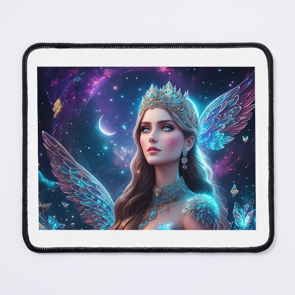 Item preview, Fantasy Art: Crystal Moon Goddess, Gem Goddess, Celestial Goddess designed and sold by SerenityOracle.