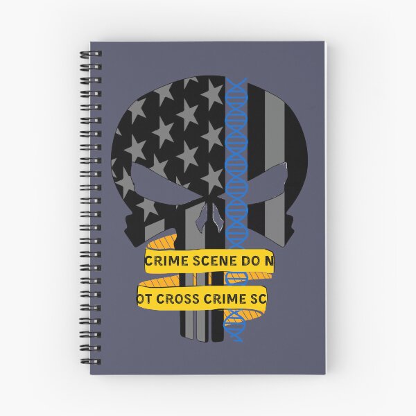 Item preview, Forensic Thin Blue Line Skull designed and sold by SceneOfTheCrime.