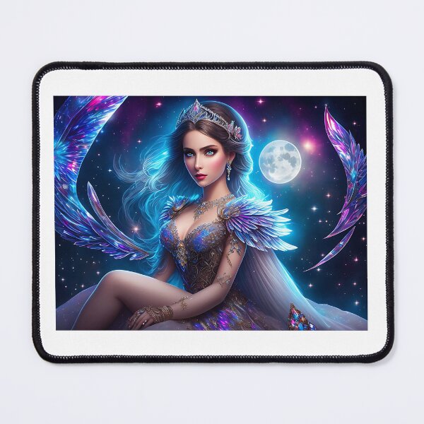 Item preview, Fantasy Art: Crystal Moon Goddess, Gem Goddess, Celestial Goddess designed and sold by SerenityOracle.