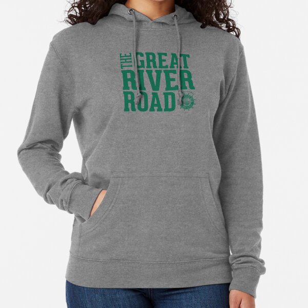 The Great River Road - Graphic - Green Lightweight Hoodie