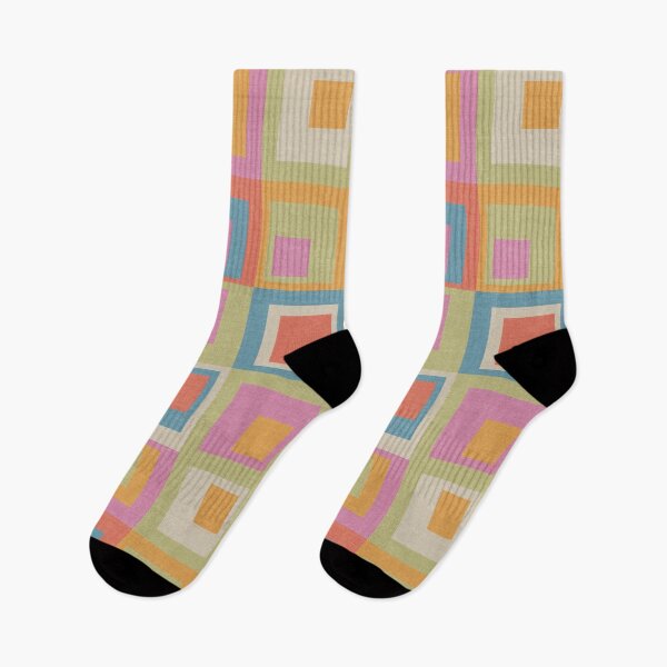 Item preview, Colored Squares Light Green Blue Orange Pink designed and sold by FAROSSTUDIO.