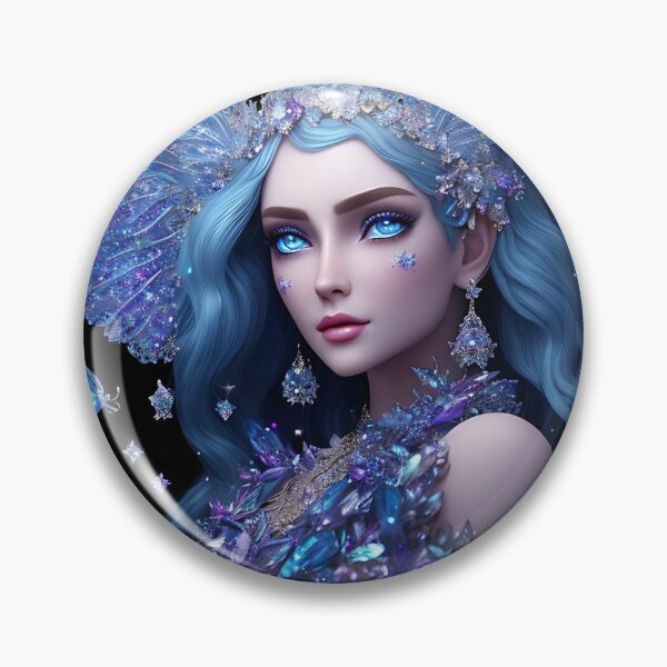 Item preview, Fantasy Art: Crystal Moon Goddess, Gem Goddess, Celestial Goddess designed and sold by SerenityOracle.