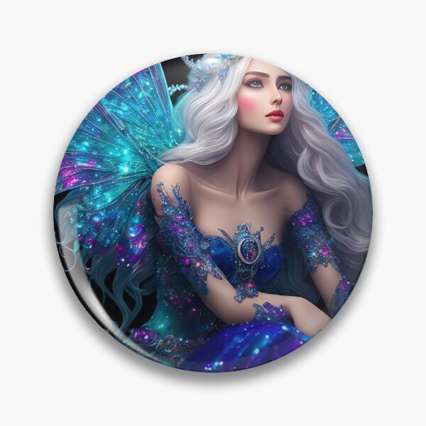 Item preview, Fantasy Art: Crystal Moon Goddess, Gem Goddess, Celestial Goddess, Fairy Princess, Angel designed and sold by SerenityOracle.