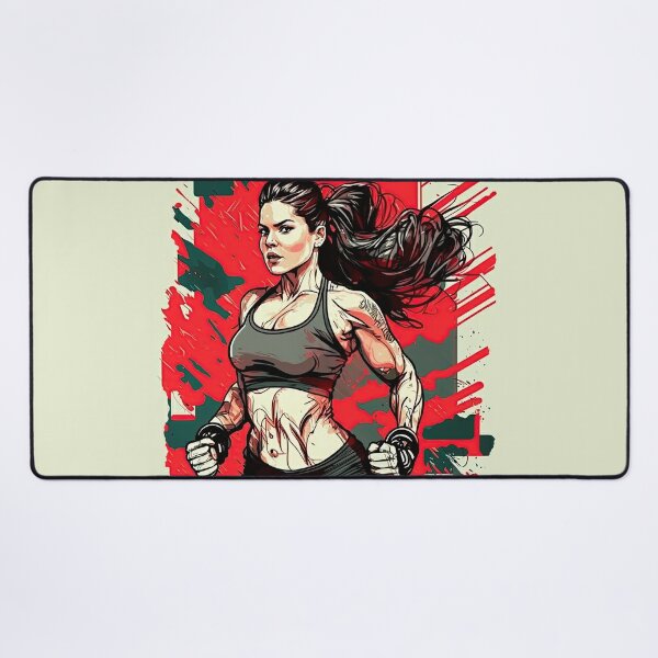 fit woman doing workout, fitness, gym #2 Art Board Print for Sale