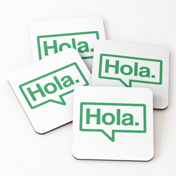 Item preview, Hola - Camisa parlante (verde) designed and sold by Justin Ellis.