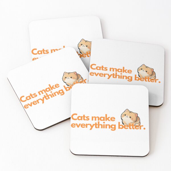 Item preview, Cats make everything better designed and sold by HachiKobe.