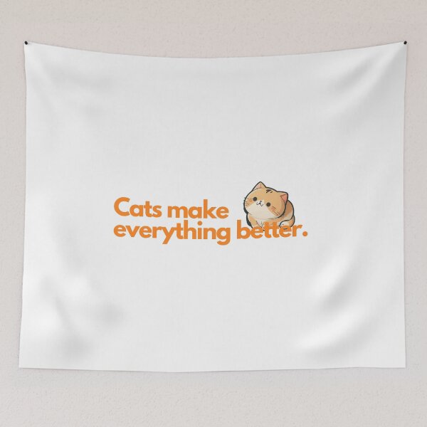 Item preview, Cats make everything better designed and sold by HachiKobe.