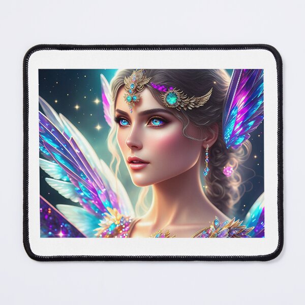 Item preview, Fantasy Art: Crystal Moon Goddess, Gem Goddess, Celestial Goddess, Fairy Princess, Angel designed and sold by SerenityOracle.
