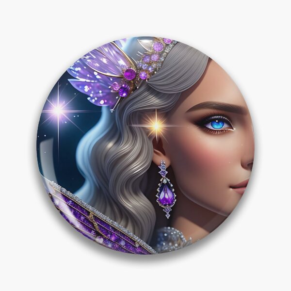 Item preview, Fantasy Art: Crystal Moon Goddess, Gem Goddess, Celestial Goddess designed and sold by SerenityOracle.
