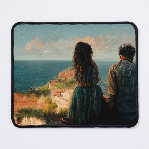 Item preview, Couple by hillside - Illustration designed and sold by jibin-thomas.