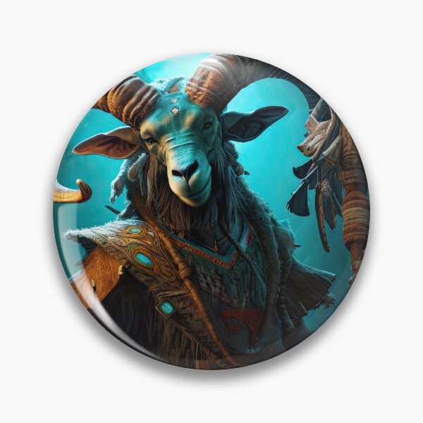 Item preview, Warrior Goat with Staff designed and sold by FireScreen.