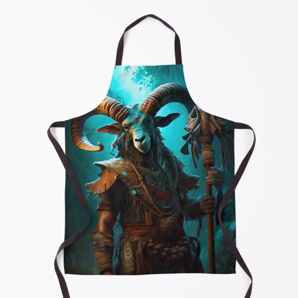 Item preview, Warrior Goat with Staff designed and sold by FireScreen.