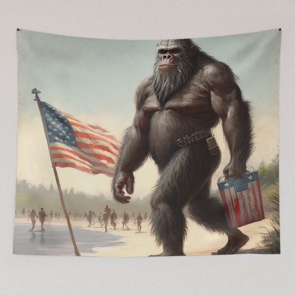 Item preview, Beach Day Squatch  designed and sold by Matt's Artificial Nature.