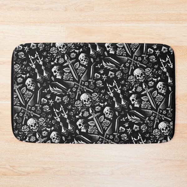 Item preview, Black and White American Traditional Tattoo Design Pattern designed and sold by MerikDigital.