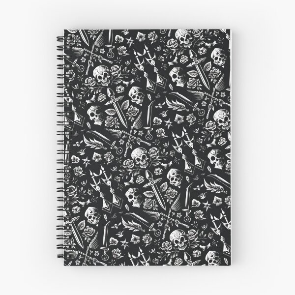 Item preview, Black and White American Traditional Tattoo Design Pattern designed and sold by MerikDigital.