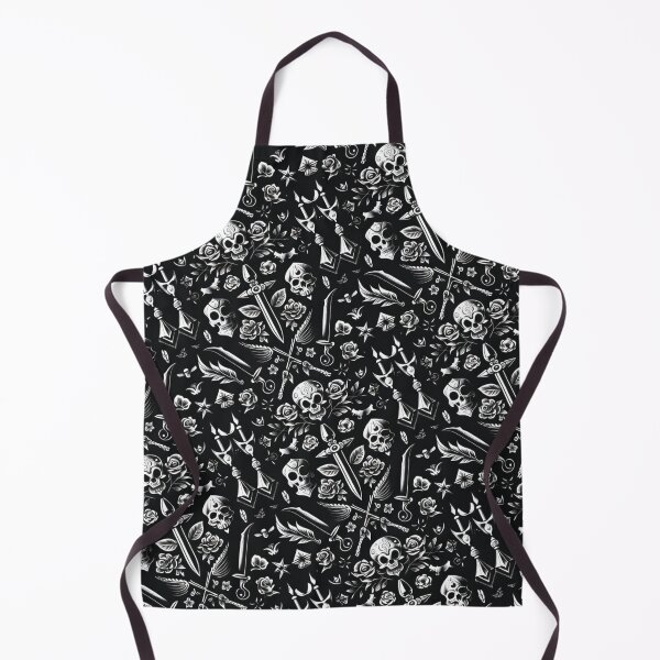 Item preview, Black and White American Traditional Tattoo Design Pattern designed and sold by MerikDigital.
