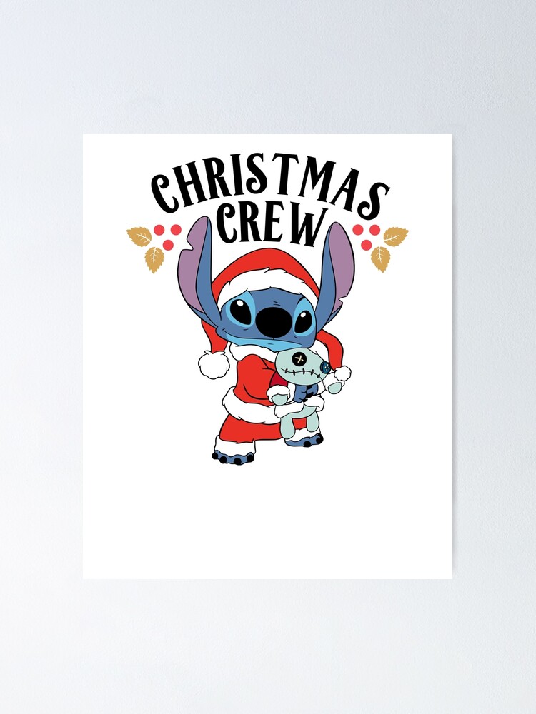 Stitch with Christmas light Poster for Sale by FalChi
