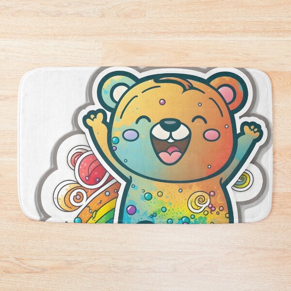 Item preview, Happy Bear l Cute Bear l Sticker l High quality designed and sold by Artsynator.