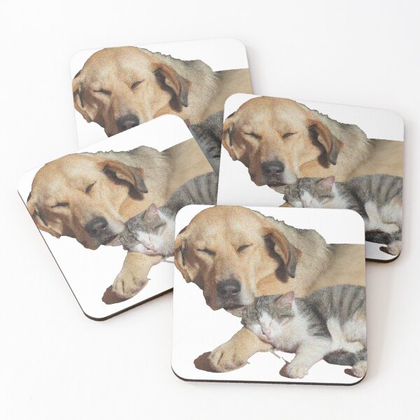 Item preview, Dog Sleeping With Cat designed and sold by bwalkama.