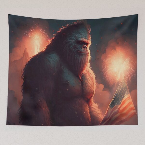 Item preview, Patriotic Squatch  designed and sold by Matt's Artificial Nature.