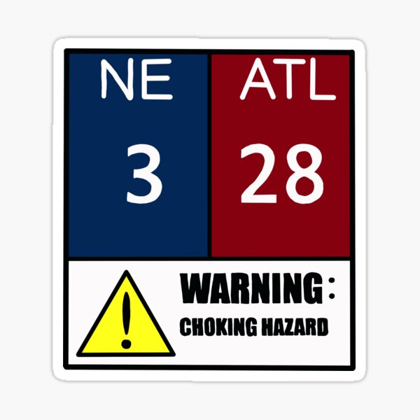 Football Choking Hazard Sticker