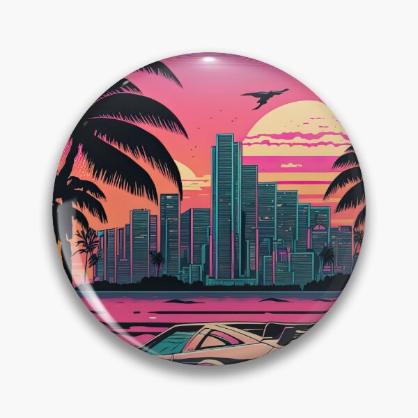 Item preview, Miami Vice Retro Super Car - Vintage 1980s Nostalgia Design designed and sold by RETRO1985.