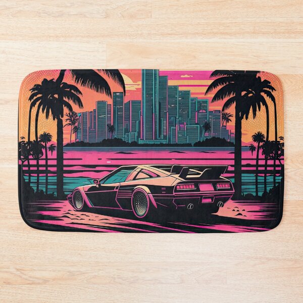 Item preview, Miami Vice Retro Super Car - Vintage 1980s Nostalgia Design designed and sold by RETRO1985.