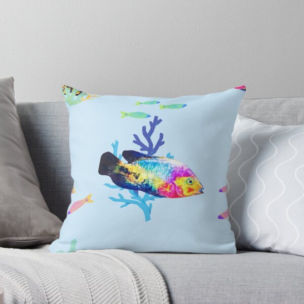Item preview, Van Gogh Fish on Blue designed and sold by B0NJ0Y.