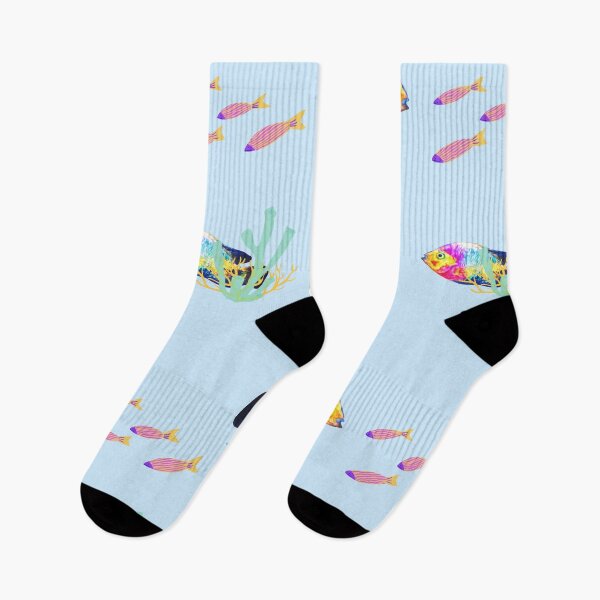Item preview, Van Gogh Fish on Blue designed and sold by B0NJ0Y.