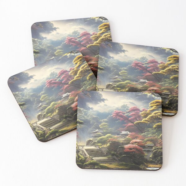 Item preview,  Ethereal Beauty of Japan A Scenery of Unforgettable Charm fantasy art 4 designed and sold by mythographiaart.