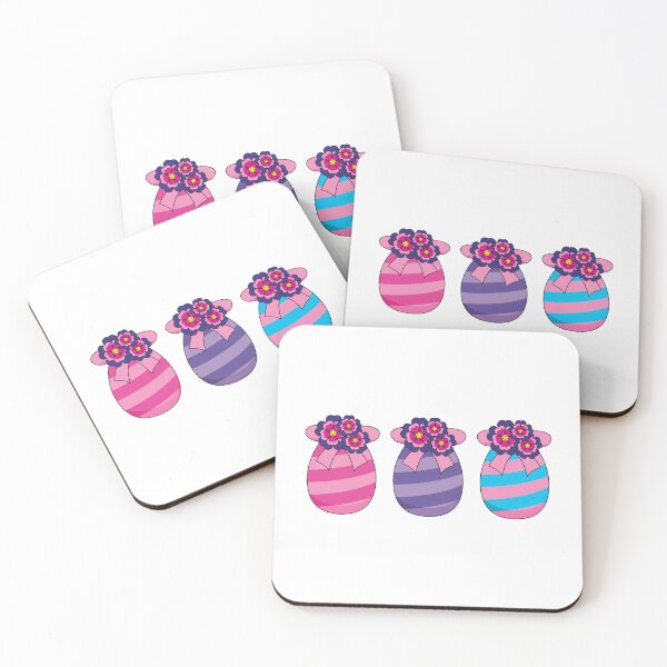 Item preview, Easter Eggs with Flowers and Ribbon designed and sold by BirdAtWork.
