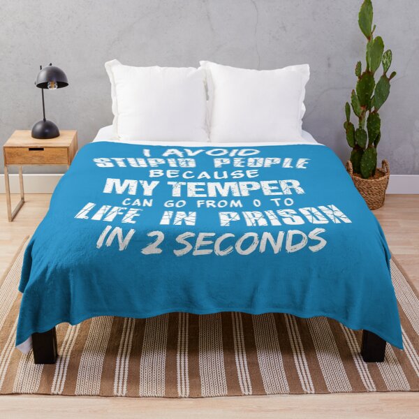 Item preview, I Avoid Stupid People because my temper can go from 0 to Life in prison in 2 seconds designed and sold by AI Creations ⭐⭐⭐⭐⭐.