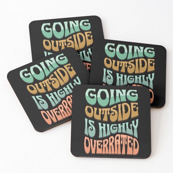 Item preview, Going outside is highly overrated / Funny Gift for Introverts designed and sold by InkyGenies.